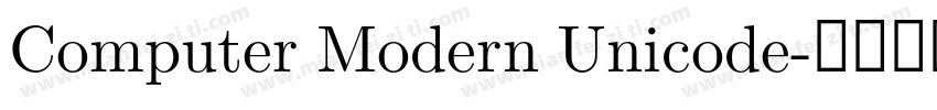 Computer Modern Unicode字体转换